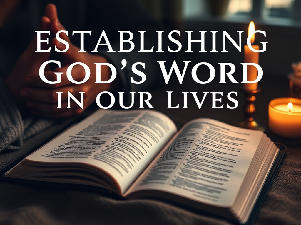 Establishing God’s Word in Our Lives