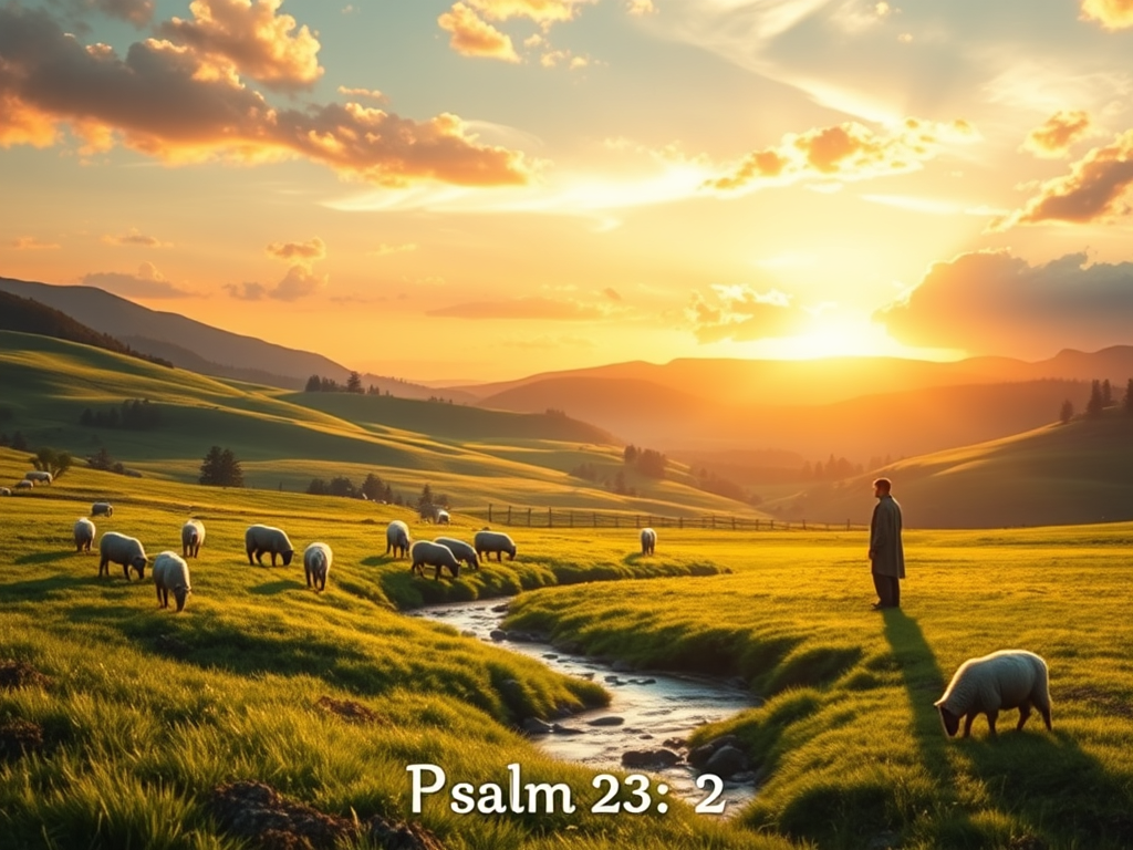 The Significance of Psalm 23:2: Lying Down in Green Pastures